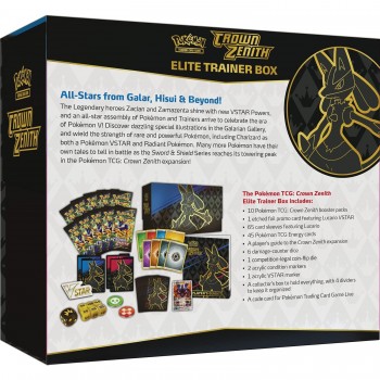 Pokémon Crown Zenith Elite Trainer Box rinkinys (ETB) (anglų k.)